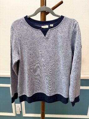 L.L.Bean Sweatshirt | Women's Medium | Blue Gray Marled Crewneck